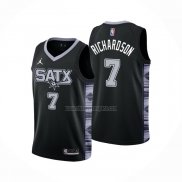 Camiseta San Antonio Spurs Josh Richardson NO 7 Statement 2022-23 Negro