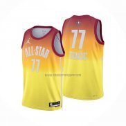 Camiseta All Star 2023 Dallas Mavericks Luka Doncic NO 77 Naranja