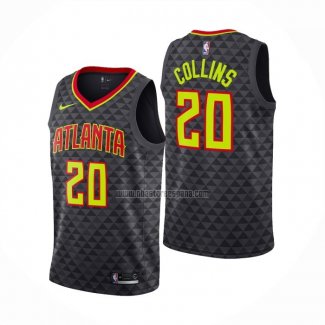 Camiseta Atlanta Hawks John Collins NO 20 Icon Negro