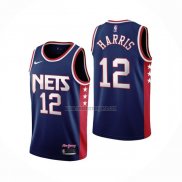 Camiseta Brooklyn Nets Joe Harris NO 12 Ciudad 2021-22 Azul