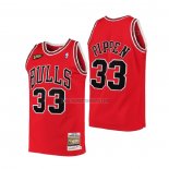 Camiseta Chicago Bulls Scottie Pippen NO 33 1997-98 NBA Finals Mitchell & Ness Rojo