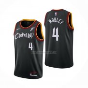 Camiseta Cleveland Cavaliers Evan Mobley NO 14 Ciudad 2020-21 Negro