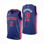 Camiseta Detroit Pistons Cade Cunningham NO 2 Icon Azul