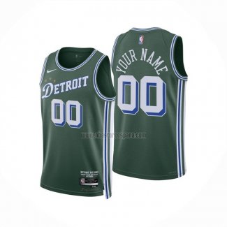 Camiseta Detroit Pistons Personalizada Ciudad 2022-23 Verde