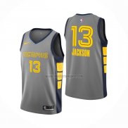 Camiseta Memphis Grizzlies Jaren Jackson Jr. NO 13 Ciudad Gris