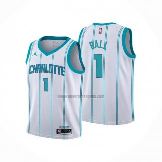 Camiseta Nino Charlotte Hornets LaMelo Ball NO 1 Association 2022-23 Blanco