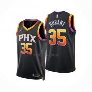 Camiseta Phoenix Suns Kevin Durant NO 35 Statement 2022-23 Negro