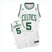 Camisetas Boston Celtics Kevin Garnett NO 5 Blanco