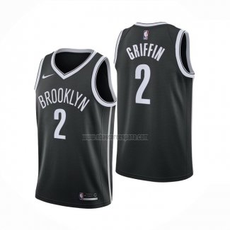 Camiseta Brooklyn Nets Blake Griffin NO 2 Icon 2020-21 Negro