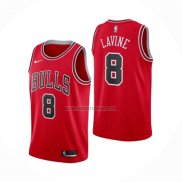 Camiseta Chicago Bulls Zach Lavine NO 8 Icon Rojo