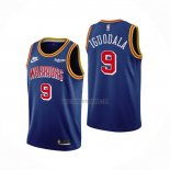 Camiseta Golden State Warriors Andre Iguodala NO 9 75th Anniversary Azul