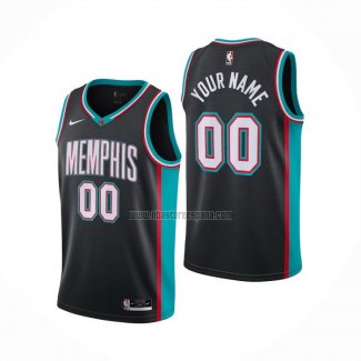 Camiseta Memphis Grizzlies Personalizada Classic Edition Negro