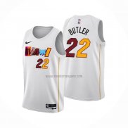 Camiseta Miami Heat Jimmy Butler NO 22 Ciudad 2022-23 Blanco