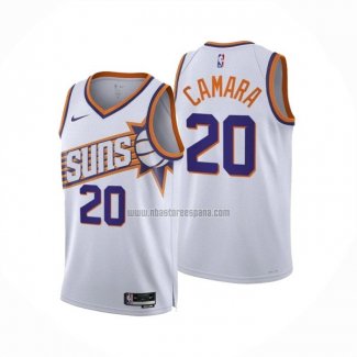 Camiseta Phoenix Suns Toumani Camara NO 20 Association 2023-24 Blanco