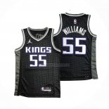 Camiseta Sacramento Kings Jason Williams NO 55 Statement 2020-21 Negro