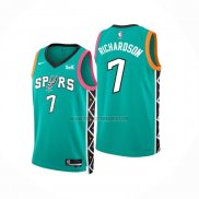 Camiseta San Antonio Spurs Josh Richardson NO 7 Ciudad 2022-23 Verde