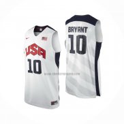 Camiseta USA 2012 Kobe Bryant NO 10 Blanco