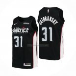 Camiseta Washington Wizards Tomas Satoransky NO 31 Ciudad 2018-19 Negro