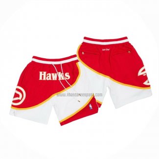 Pantalone Atlanta Hawks 1986-87 Rojo