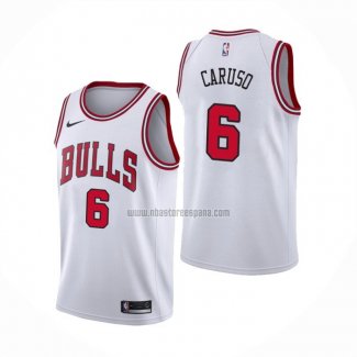 Camiseta Chicago Bulls Alex Caruso NO 6 Association 2021 Blanco