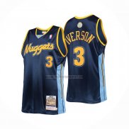 Camiseta Denver Nuggets Allen Iverson NO 3 Mitchell & Ness 2006-07 Azul2