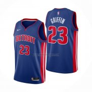 Camiseta Detroit Pistons Blake Griffin NO 23 Icon 2020-21 Azul