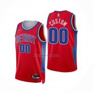 Camiseta Detroit Pistons Personalizada Ciudad 2021-22 Rojo