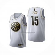 Camiseta Golden Edition Denver Nuggets Nikola Jokic NO 15 Blanco