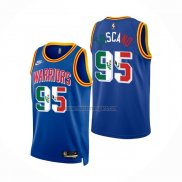 Camiseta Golden State Warriors Juan Toscano-Anderson NO 95 Classic Royal Special Mexico Edition Azul