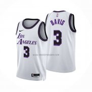 Camiseta Los Angeles Lakers Anthony Davis NO 3 Ciudad 2022-23 Blanco