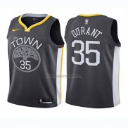 Camiseta Nino Golden State Warriors Kevin Durant NO 35 Statement 2017-18 Gris