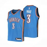 Camiseta Nino Oklahoma City Thunder Chris Paul NO 3 Icon Azul