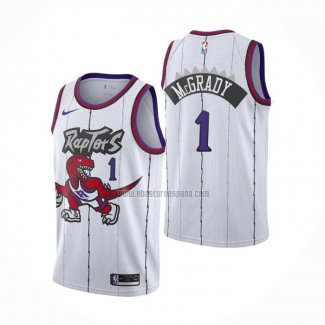 Camiseta Toronto Raptors Tracy Mcgrady NO 1 Classic Edition Blanco