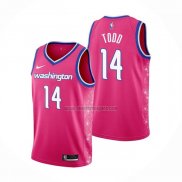 Camiseta Washington Wizards Isaiah Todd NO 14 Ciudad 2022-23 Rosa