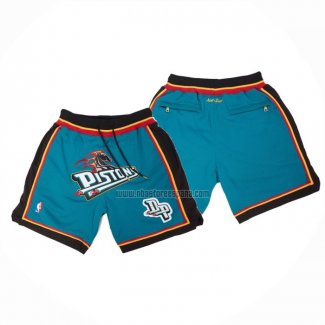 Pantalone Detroit Pistons Just Don 2019 Verde