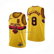 Camiseta Atlanta Hawks Danilo Gallinari NO 8 Ciudad 2021-22 Amarillo