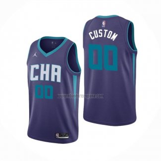 Camiseta Charlotte Hornets Personalizada Statement Edition Violeta