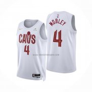 Camiseta Cleveland Cavaliers Evan Mobley NO 4 Association 2022-23 Blanco