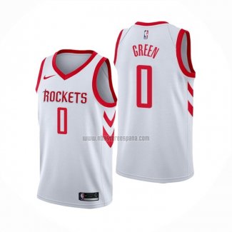 Camiseta Houston Rockets Jalen Green NO 0 Association Blanco