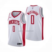 Camiseta Houston Rockets Russell Westbrook NO 0 Association Blanco