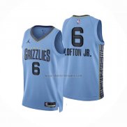 Camiseta Memphis Grizzlies Kenneth Lofton JR. NO 6 Statement 2022-23 Azul