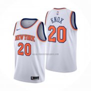 Camiseta New York Knicks Kevin Knox NO 20 Association 2019-20 Blanco