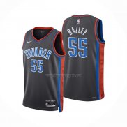 Camiseta Oklahoma City Thunder Darius Bazley NO 55 Ciudad 2022-23 Gris