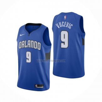 Camiseta Orlando Magic Nikola Vucevic NO 9 Statement Edition Azul