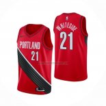 Camiseta Portland Trail Blazers Hassan Whiteside NO 21 Statement Rojo