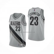 Camiseta Portland Trail Blazers Robert Covington NO 23 Earned 2020-21 Gris