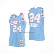 Camiseta Sacramento Kings Reggie Theus NO 24 Hardwood Classics 1985-86 Azul