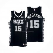 Camiseta San Antonio Spurs Joe Wieskamp NO 15 Statement 2022-23 Negro