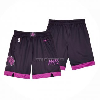 Pantalone Minnesota Timberwolves Ciudad 2019 Violeta