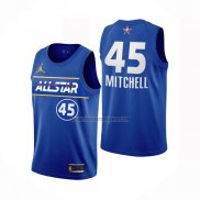 Camiseta All Star 2021 Utah Jazz Donovan Mitchell NO 45 Azul